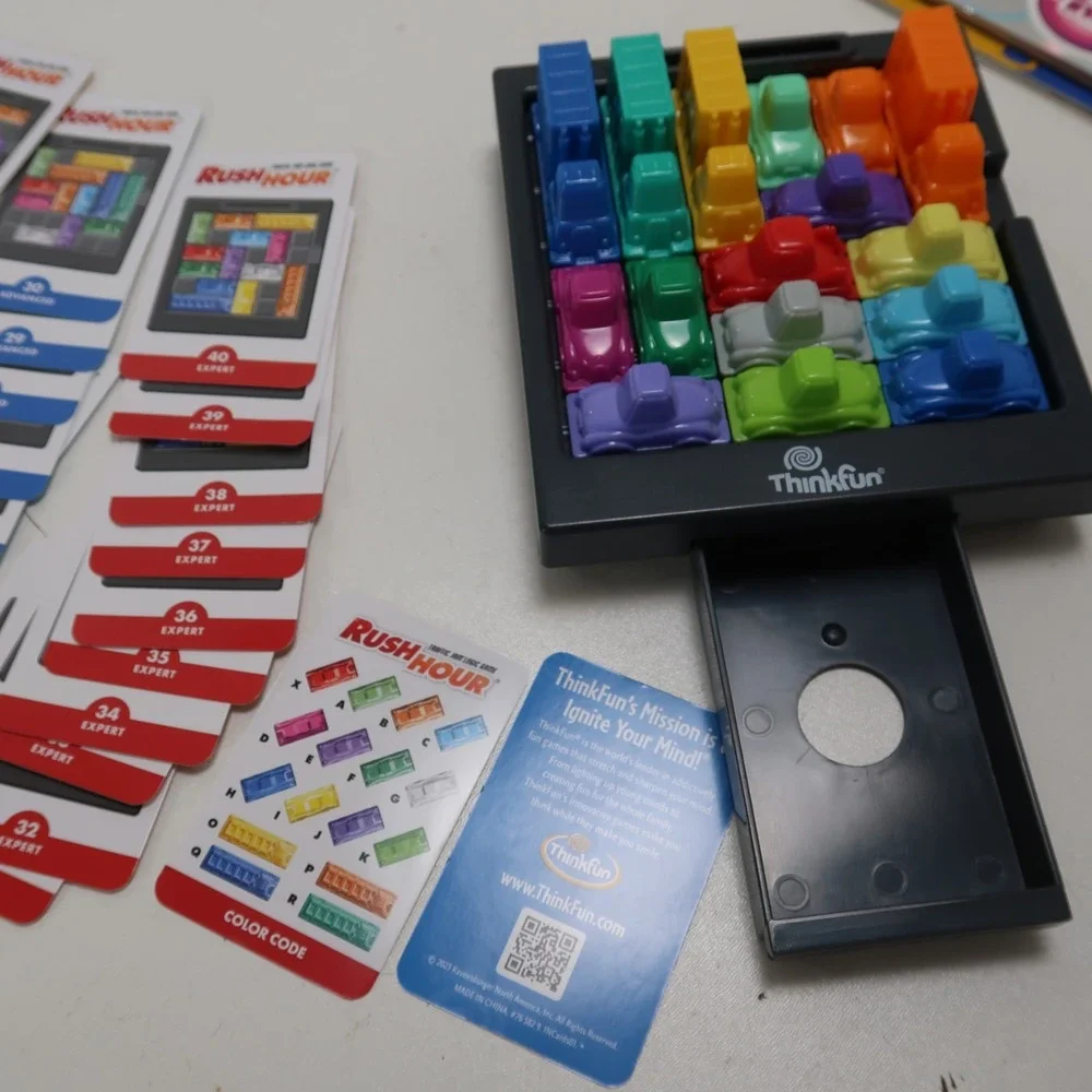 Rush Hour Traffic Jam Game Logic Puzzle ThinkFun One Player Travel Ages 8+